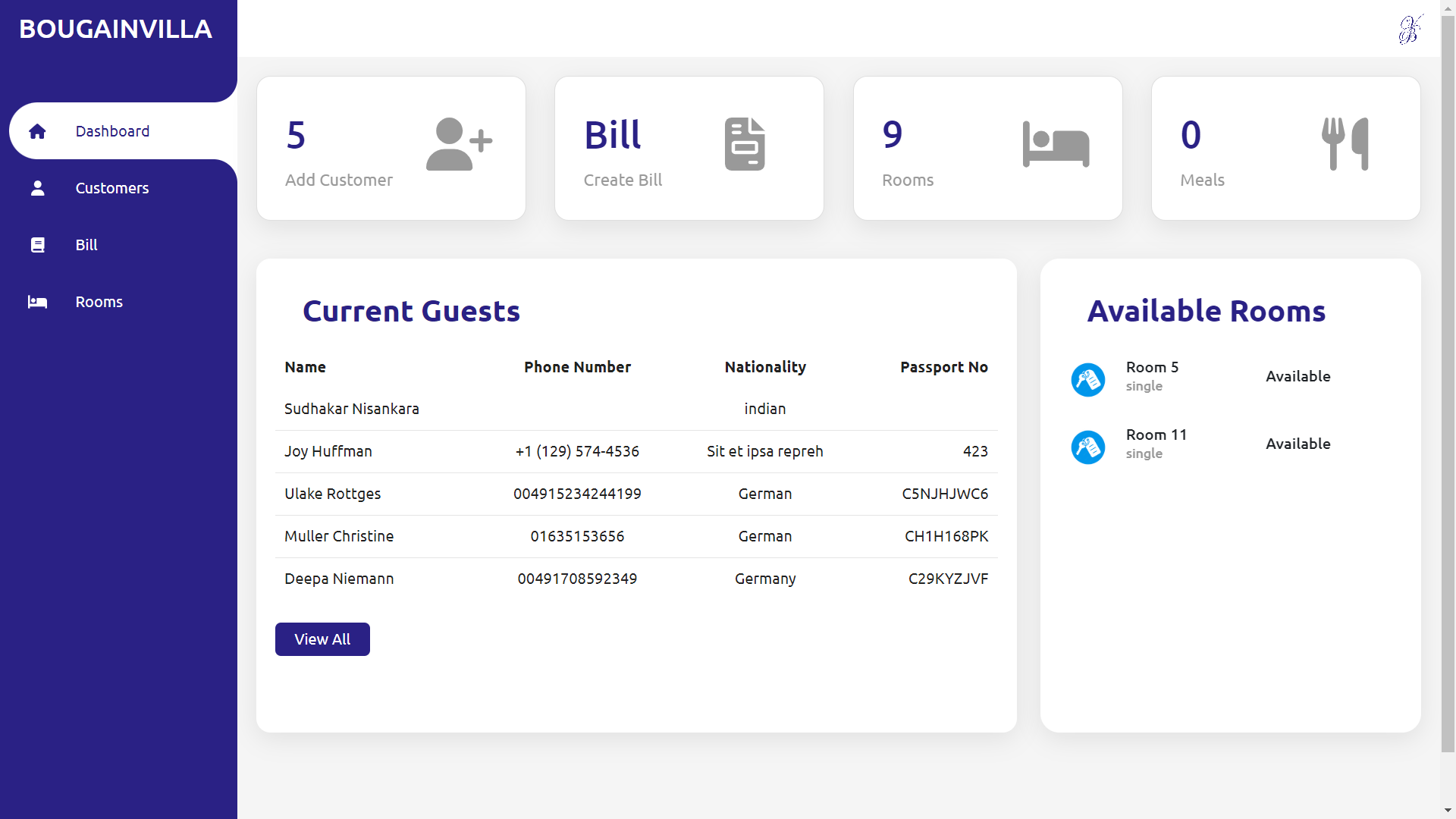 Hotel Management System